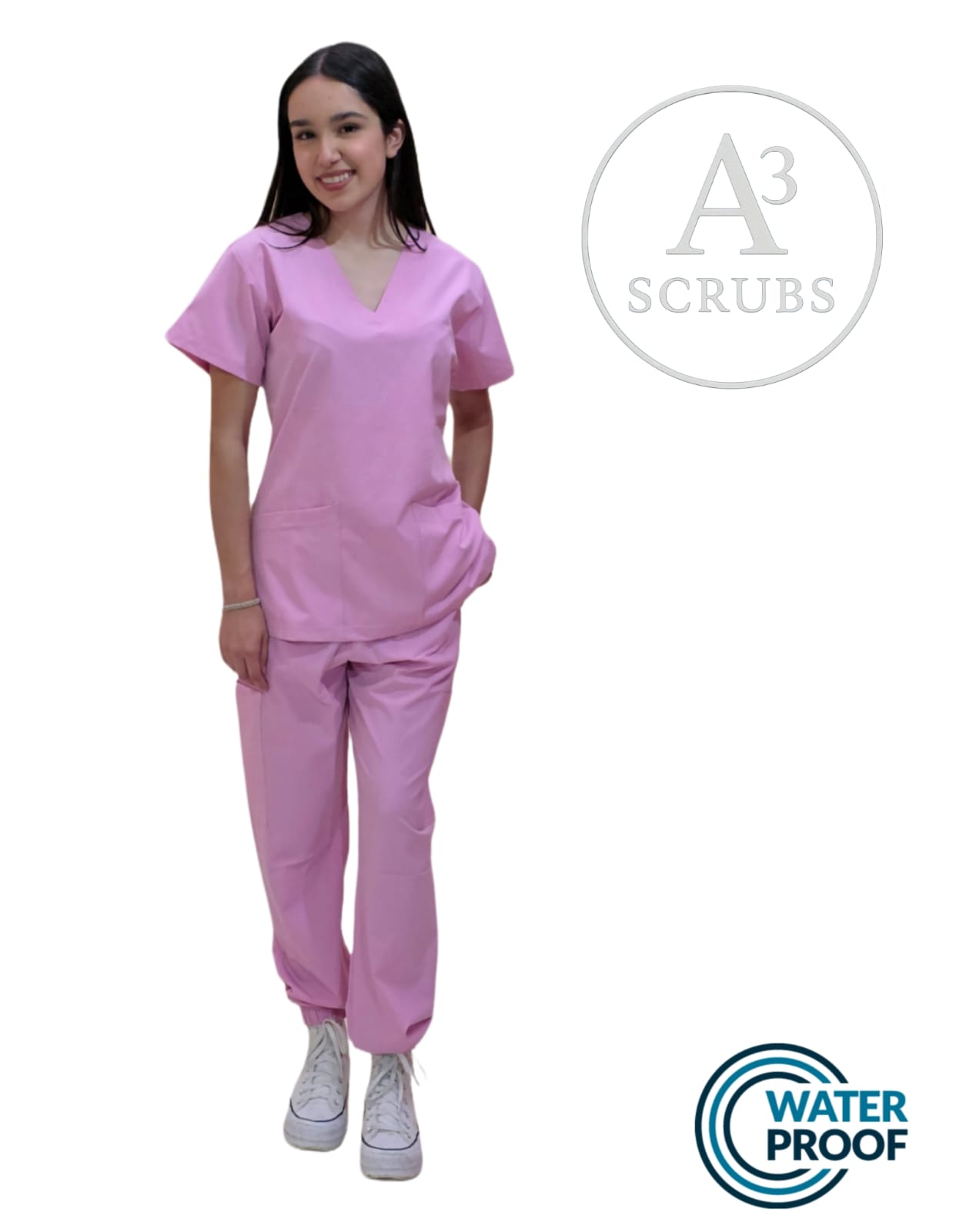 Pijama Quirúrgica Dama Corte Jogger Color Rosa