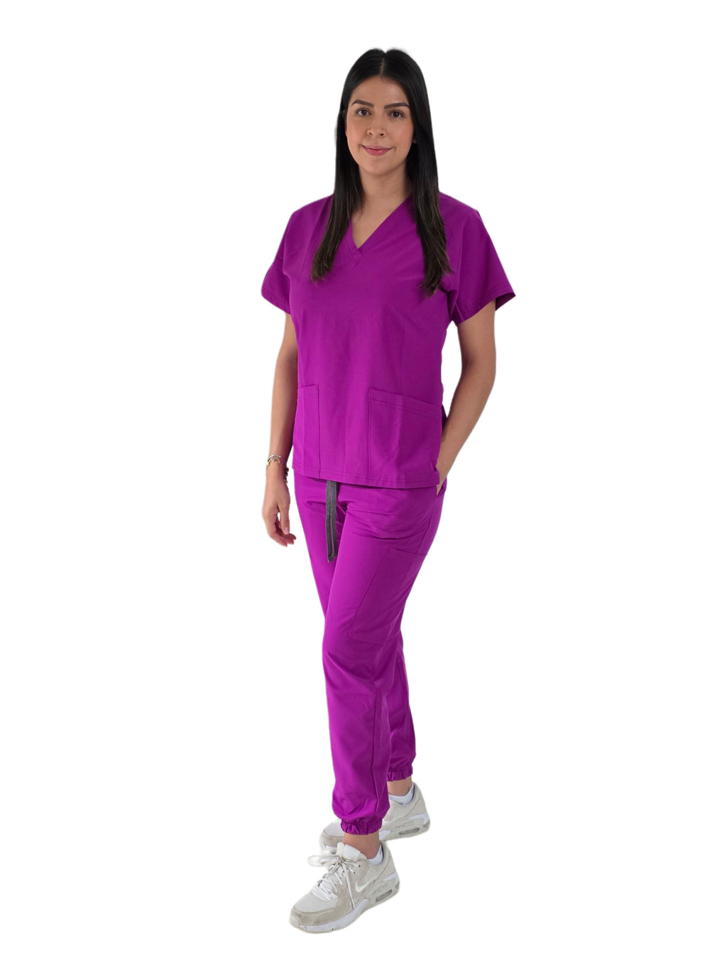 Pijama Quirúrgica Dama Corte Jogger Color Morado