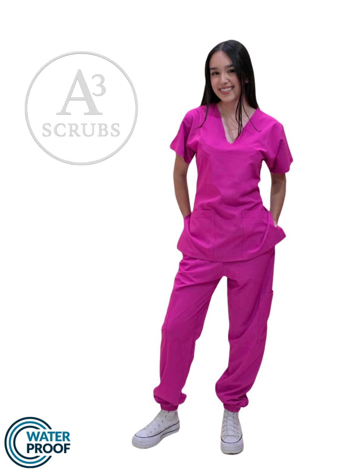 Pijama Quirúrgica Mujer Color Magenta